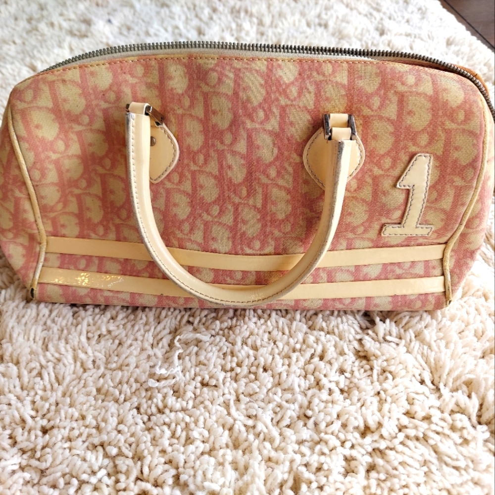 VINTAGE PINK DIOR TROTTER BAG